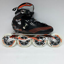 Fila M 110 black/orange Speedskate Marathon Inline Skates  110 mm Rollen Gr. 38