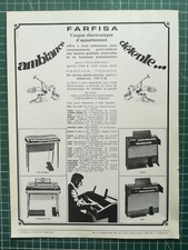 1076 Werbung um 1960 elektronische Wohnungsorgel Farfisa
