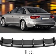 Für Audi A4 S4 Avant Kohlefaser Heckspoiler Lippe Stoßstange Splitter Diffusor