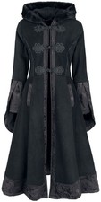 Poizen Industries Mantel Damen Luella Coat schwarz Casual Wear, Rockwear