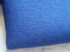 1 Rest Zählstoff, Stickstoff Kreuzstich Hardanger  königs blau