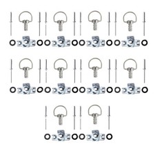 TMP Racing Verkleidung Bügel Schnellverschluss Set 14mm silber zum Nieten - 10