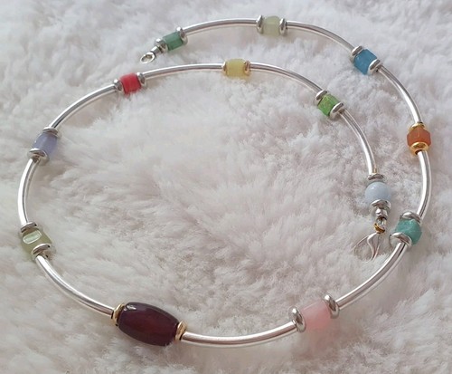 Einzelstück edelstein kette - edelstein,