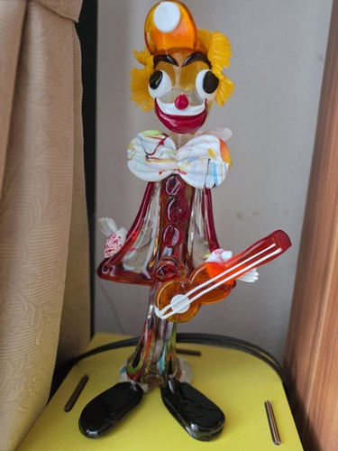 Italienische murano glas clown - glas,