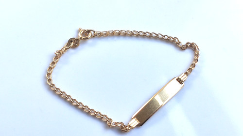 Gold kinderarmband mit - gold,