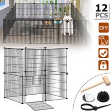 12 x Haustierzaun Freigehege