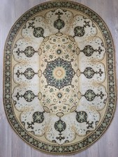 Teppich oval & grün