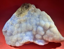 Vitrinenstufe blauer Chalcedon