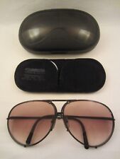 PORSCHE CARRERA pd 5621 SONNENBRILLE VINTAGE MATT SCHWARZ + 2 PAAR GLÄSER + ETUI