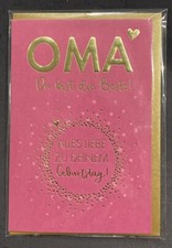 Glückwunschkarte "Oma du bist