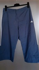 ADIDAS Damen Hose Gr 46 Capri 3/4 Mesh Grau Sport Freizeit Outdoor Fitness Mesh 