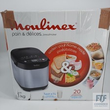Moulinex Brot/Flower Delight Brotbackautomat mit Funktion Joghurt Metall/schwarz