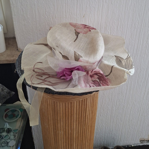 Damen fascinator beige rosa - damen,