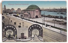 AK Hamburg-Steinwärder, Elbtunnel, aus 1912, gelaufen