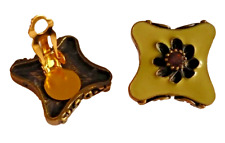 edel Ohr Clips bronze grün