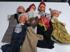 Handpuppen/Kasperpuppen 7 Stück aus DDR-Bestand