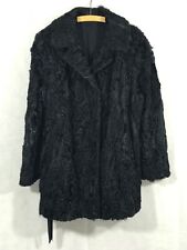 DAMEN PERSIANER PELZJACKE SCHWARZ Gr. 46 ORIGINAL VINTAGE ca. 60iger JAHRE
