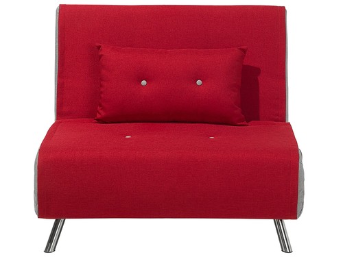 Sitzer schlafsofa stoff - schlafsofa, rot