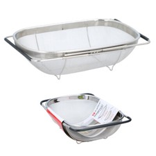 Spülbecken Sieb Abtropfsieb Seiher Küchensieb Durchschlag Edelstahl Ausziehbar