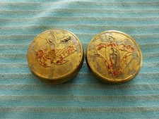 2 Alte Pillendose Messing  .Gebraucht.