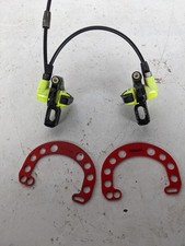 Magura HS Raceline Neon Gelb Bremszylinder + 2x Brake Booster Rot Tomac