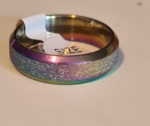 Edelstahl ring multicolor mit - edelstahl,