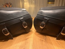 2 Harley Davidson Sportster Satteltaschen mit Halter für Bauj. 94 bis Heute.