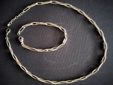 Schmuckset, Kette und Armband 925er Silber mit Zirkonia