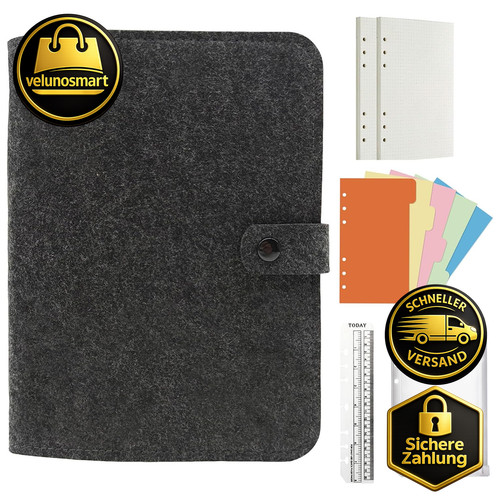 Filz ringbuch a6 - filz,
