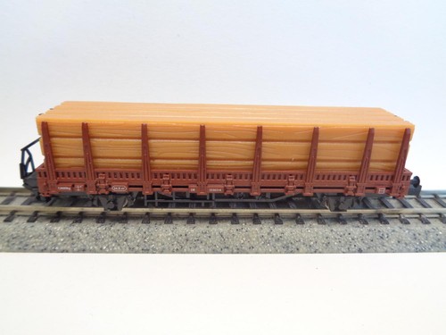 Spur rungenwagen mit ladung - n,