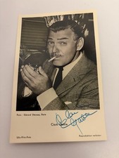 Clark Gable Autogrammkarte