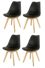 4er SET Schalenstühle