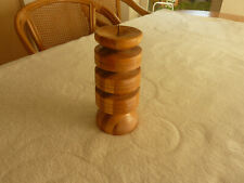 Kerzenhalter rustikal Holz Vintage Dm 7,5 CM Höhe 16 cm