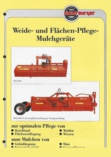Prospekt Sauerburger Weide Mulchgeräte  WM und Pegasus 2,15-7,90 mtr