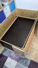 Welpenbox  für die ersten Wochen Holz Eigenbau,mit Welpen- Schutzleisten