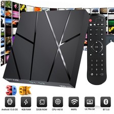 2025 Android 14.0 Smart TV BOX WIFI6 1000M Netzwerk Media Player Octa Core 128GB