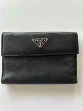 PRADA Original Triangel M510 Wallet, Klappbörse,schwarz,Safiano Leder, Gebraucht
