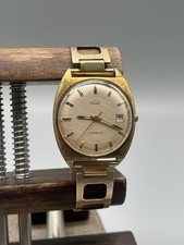 EUSI HANDAUFZUG HERRENUHR MIT DATUMSANZEIGE VERGOLDET - F.3