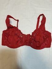 Moda Manuela BH Damen Sexy Lingerie Dessous Rot Gr. 80 D Spitze Corsetteria 