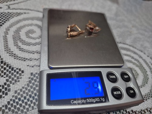 Ohrringe rotgold 585 mit - ohrringe,