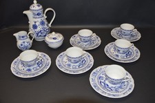 Kaffee-Service 6 Personen - Kahla - Zwiebelmuster - 21tlg.