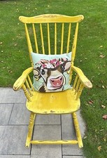 Schaukelstuhl Holz Vintage