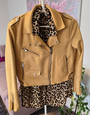 ?ONLY Jacke Biker * Gelb Wildlederimitat Gr. 42 * sehr guter Zustand?
