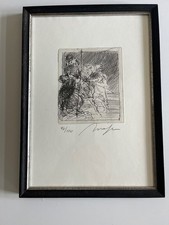 Alfred Hrdlicka- Türken in Niederösterreich -Radierung limitiert handsigniert