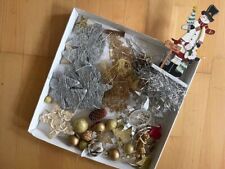 Konvolut neu +gebr. Weihnachten Deko Baum Kranz Tür Sterne Kugel silber gold gut
