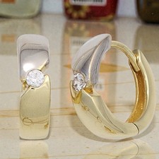 Creolen rund 333 Gold Gelbgold