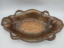 Jugendstil Kupfer Schale mit