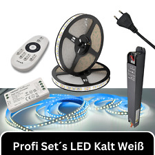 Profi Set Komplett Streifen 24V Kalt Weiß 6500 Kelvin 120Led`s pro Meter 5-20M