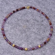 Amethyst Halskette, 925er Silber, Edelsteinhalskette (K2037), Edelsteinschmuck