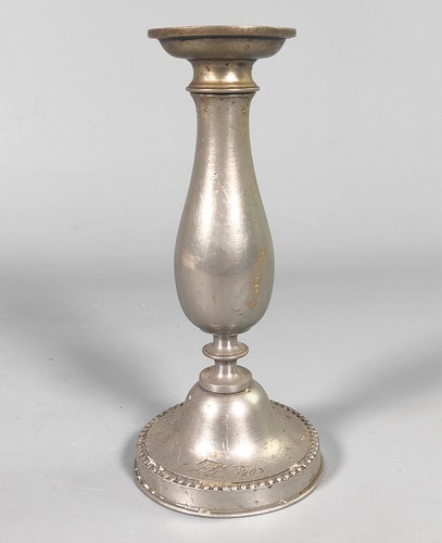 Biedermeier zinn kerzenhalter - biedermeier,